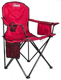 The cooler built into the armrest holds up to 4 cans and provides easy access to a cold drink once, the one in your mesh cup. Amazon Com Coleman Oversized Quad Chair With Cooler Sports Outdoors