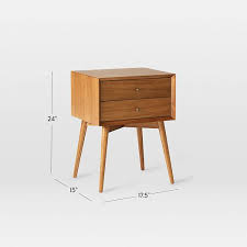 Mid Century Nightstand Acorn