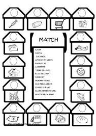 Places In The City Worksheet Match City Esl Teacher Worksheets Esol Worksheets Classroom Centers