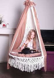 If you love lounging in a hammock, consider a macramé hanging chair. Pin On Crochet