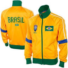 Brazil Yellow Track Jacket Team Jackets Mens Outdoor Jackets Jackets
