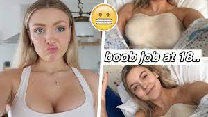 WHY I REGRET MY BOOB JOB @ 18 YEARS OLD... my experience, pain + scars  (before vs after) - YouTube