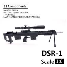 Looking for the definition of dsr? 1 6 Dsr 1 Sniper Rifle Gun Mode Black Coated Plastic Military Model Accessories For 12 Action Figure Display And Collection Model Building Kits Aliexpress