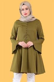 Ispanyol Kol Tunik Yesil Tunik Moda Stilleri Ispanyolca
