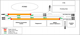 Or head off to the big event or convention at the international centre telford and the nec birmingham. Traffic Announcement Continuation Of Lane Diversions At Persiaran Permai Shah Alam To Facilitate Lrt3 Road Widening Work From 8 June To 7 August 2018 Lrt3