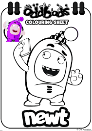 Oddbods newt free and printable coloring pages for kids cartoon free coloring pages for kids free printable coloring pages, connect the dot pages and color by numbers pages for kids. Oddbods Colouring Sheet Newt Kids Coloring Books Coloring Sheets Coloring Books