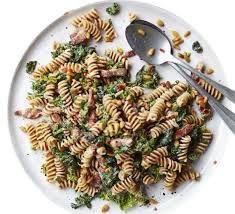 Kale Smoky Bacon Pasta Recipe Bacon Pasta Recipes Bacon Pasta Bbc Good Food Recipes