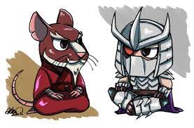 The Chibi Splinter And Shredder By Athena I On Deviantart Chibi Tmnt Tmnt Artwork