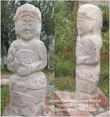 Ancient Turkic Stone Statues At Tuura Suu Kyrgyzstan Tarih Ve Arkeoloji Turkish Tashbaba Gravestone Ancient Statues Roman Statue Sculpture Art