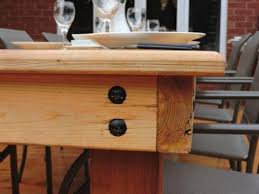 Build A Patio Harvest Table In 2020 Wood Patio Table Diy Outdoor Furniture Outdoor Harvest Table