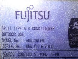 A=jan, b=feb, c=mar and so on. How Can I Tell The Age Of A Fujitsu Air Conditioner From The Serial Number
