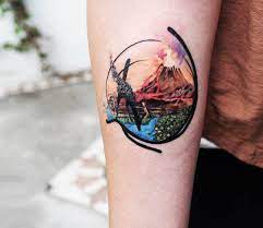 Volcano Tattoo By Tattoo Tayfun Post 16874 Volcano Tattoo Tattoos Creative Tattoos
