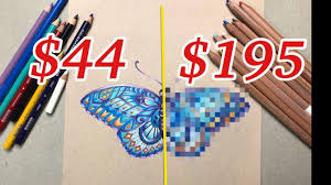 Cheap Vs Expensive Colored Pencils 44 Vs 195 Colored Pencils Color Pencil