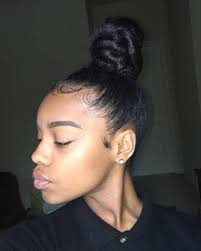 This top bun with a few scattered lumps or bumps takes just a minute to get all day style. Natural And Curly Hair Favorites The Messy Bun More Sexy Looks