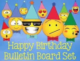 Celebrate Your Students Birthdays With This Adorable Display Product Includes 12 Different Emoji Birthday Bulletin Birthday Bulletin Boards Kindergarten Fun