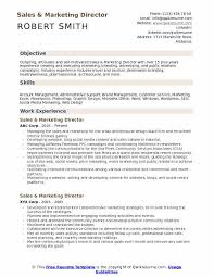 Sales And Marketing Director Resume Samples Qwikresume