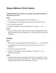 A Wagner Matinee Worksheets Teaching Resources Tpt