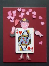 I have two cards listed for queen of hearts. Playing Cards Artclubblog