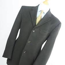 Details About Bhs Mens Green Suit Jacket 40 Regular Polyester Textured