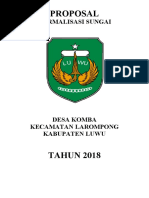 Kegiatan normalisasi sistem sungai sringin dengan panjang sungai 10,8 km dan volume galian 104.380 m3, sedangkan normalisasi sungai tenggang dengan panjang sungai 8,7 km dan volume galian 249.145,84 m3. Proposal Bantuan Dana Normalisasi Pdf