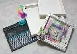 Shadow Box Con Envelope Punch Board Cornice 3d Fiore 3d Fai Da Te L Arte Vista Da Me Envelope Punch Board Projects Envelope Punch Board Punch Board