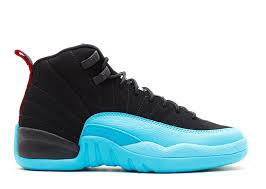 Black And Turquoise Jordans 12 2018 Cheapest New Air Jordan 12 Retro Gs Gamma Blue Black Gym Red Gamma Blue 153265 027 Wholesale Air Jordans Air Jordan 12 Retro Jordans