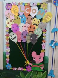 welcome chart for classroom school board decoration