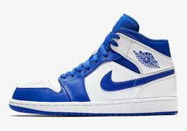 Nike Air Jordan 1 Mid Black Hyper Royal White The Air Jordan 1 Mid Releases In A Hyper Royal Colorway