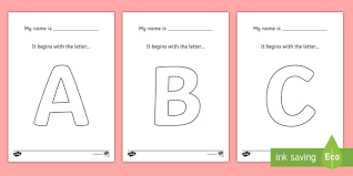 my name begins with the letter big letter coloring sheets