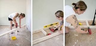 Enhance your home with a tasteful upholstered bench or settee to create additional comfort and storage in your entryway and living room. How I Built A Channel Tufted Storage Banquette A Beautiful Mess