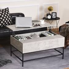 Add to favorites postmodern marble coffee table square tessellated marble peach pink coral glass 330modern 5 out of 5 stars (87. Homcom Lift Top Coffee Table With Hidden Storage Compartment Lift Tabletop Dining Table For Living Room