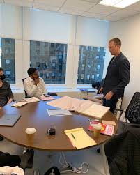 Astek 's Jeff Dey shares his Wallcoverings insights with editors from  @interiordesign and @metropolis #wallcoveringswednesday #wamediatourNY