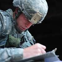 Sgt. Casey Hopkins, of Company A, 1st Battalion, 149th