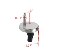 WDONAY 2PCS Toilet Seat Hinge Fixings Toilet Seat Top Fix ...
