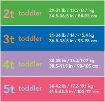 7 best child clothing size charts images in 2019 clothing