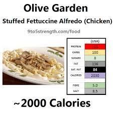 How Many Calories In Olive Garden