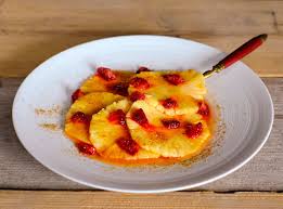 Carpaccio D Ananas Epice Au Caramel De Citron Vert Et Oranges Sanguines Et Si C Etait Bon Ananas Citron Vert Orange Et Vert