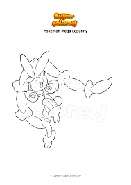Help your kids to get hold of these coloring pages that are full of pictures, then involve them in painting the sheets with their own. Coloring Page Pokemon Mega Lopunny Supercolored Com