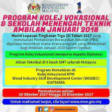 Semoga melalui usaha murni ini semakin ramai pelajar berminat melanjutkan pelajaran di kolej vokasional dan semoga dengan inisiatif kecil ini, dapat menarik minat. Permohonan Kemasukan Murid Bagi Smk Tun Abang Haji Openg Facebook