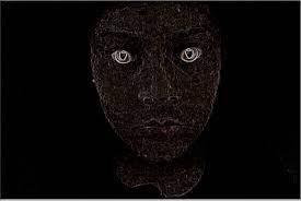 So Evil Neon Glow Black Backgrounds Buddha Statue