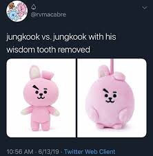 Pin By Sarah M On Bts Jungkook Kpop Memes Wisdom Teeth