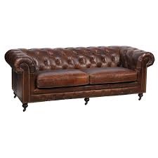 Abbyson grand chesterfield brown top grain english style hand made tufted dark brown leather chesterfield sofa. Chesterfield Sofas Vintage Brown Leather Chesterfield Sofa
