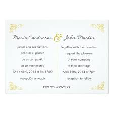 Bilingual English Spanish Wedding Invitation Zazzle Com Bilingual Wedding Invitations Spanish Wedding Invitations Bilingual Wedding