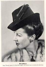 A Dramatic Double Hat Pin Look From October 1938 Vintge 1930s Hats Fashion Historical Hats Vintage Fashion 1930s Hats Vintage