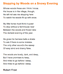 Stopping By The Woods On A Snowy Evening By Robert Frost Poetic Words Prose Poetry Writing Poetry