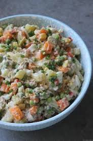 Salade De Pomme De Terre La Ensalada Rusa Salade Pomme De Terre Salade Russe Salade Pomme