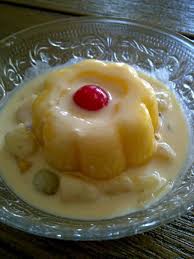 Puding yang lembut dan sedikit kenyal, dipadukan dengan cake yang empuk tentu akan memanjakan mulut saat mengunyahnya. Resepi Puding Kastard Berkuah