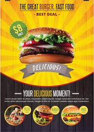 Fast Food Is A Free Psd Flyer Template To Download Fast Food Psd File Is Fully Editable And Very Easy To Edit And Customize This Flyer Is Unique And In High R