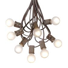 G30 Patio String Lights With 25 Clear Globe Bulbs Outdoor String Lights Market Bistro Cafe Hanging String Lights Patio Garden Umbrella Globe Lights Brown Wire 25 Feet Walmart Com Walmart Com