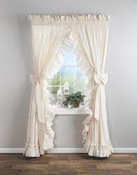 Cottage Ruffled Curtains 100 Wide In 2020 Ruffle Curtains Cottage Curtains Curtains